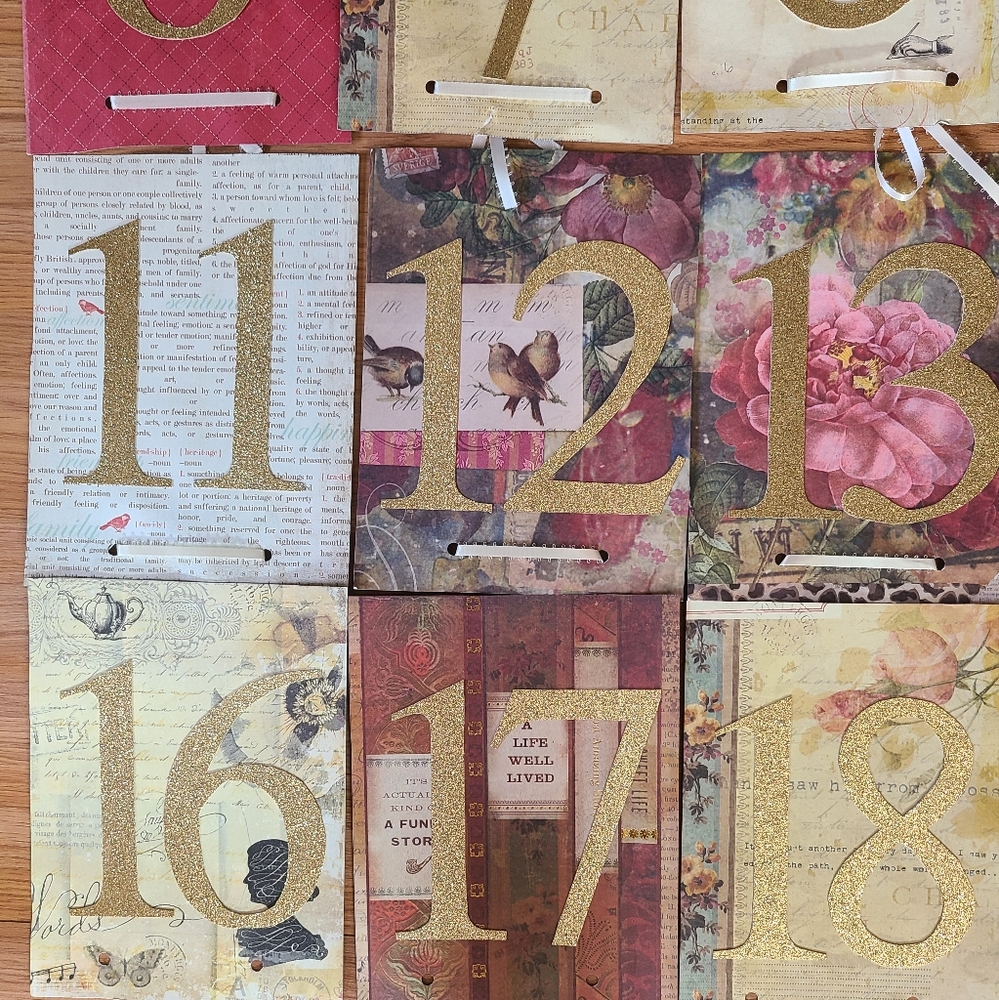 🦩 3/$30 Handmade Romantic Table Numbers - Picture 3 of 5